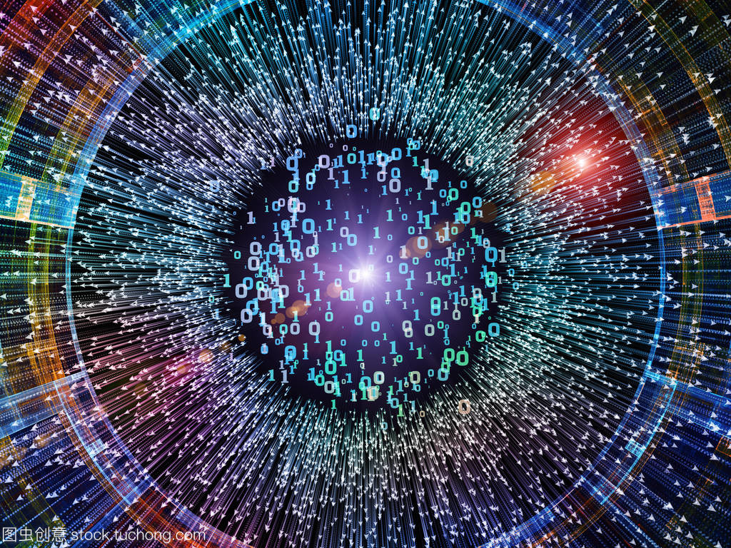 設計由數字系列。作為科學、信息技術和數學項目背景的數字和抽象元素的構成